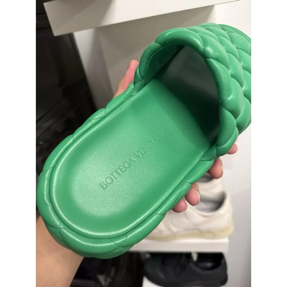 Bottega Veneta Padded Leather Sandals - Size 46 - Made in Italy - Picture 9 of 11